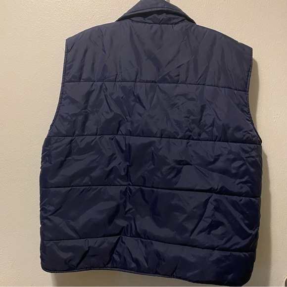 David Taylor Vest Mens Size XL Snaps & Zipper Blue Pockets - Picture 6 of 14